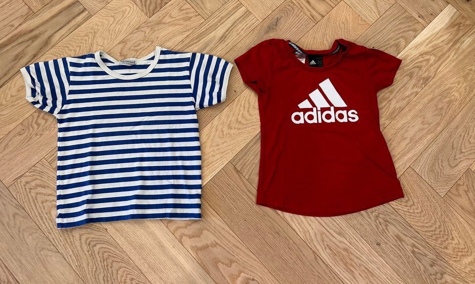 T-paitoja Marimekko ja Adidas 2kpl 10€ (100-116)