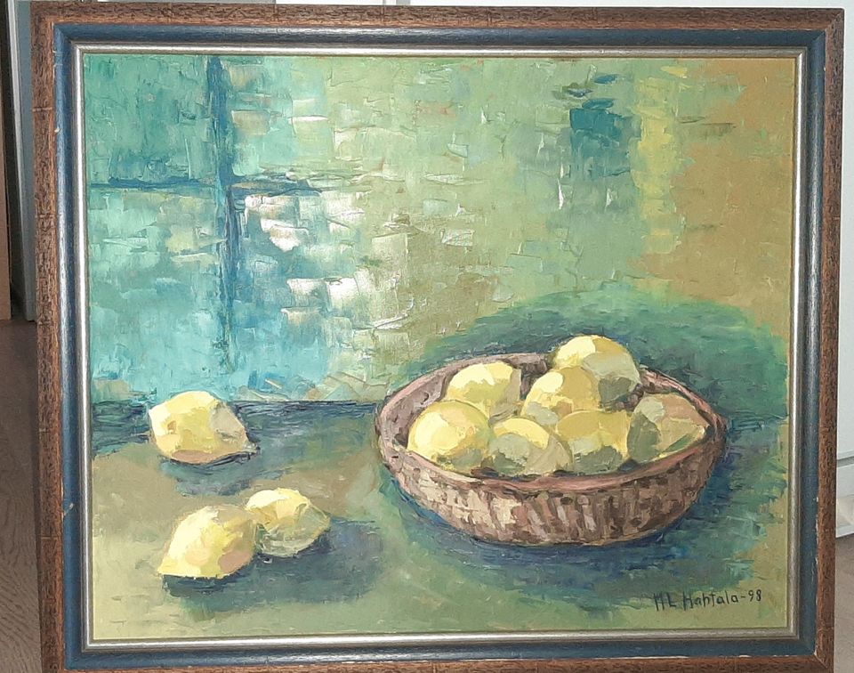 Öljyvärityö Sitruunat 57 x 65cm