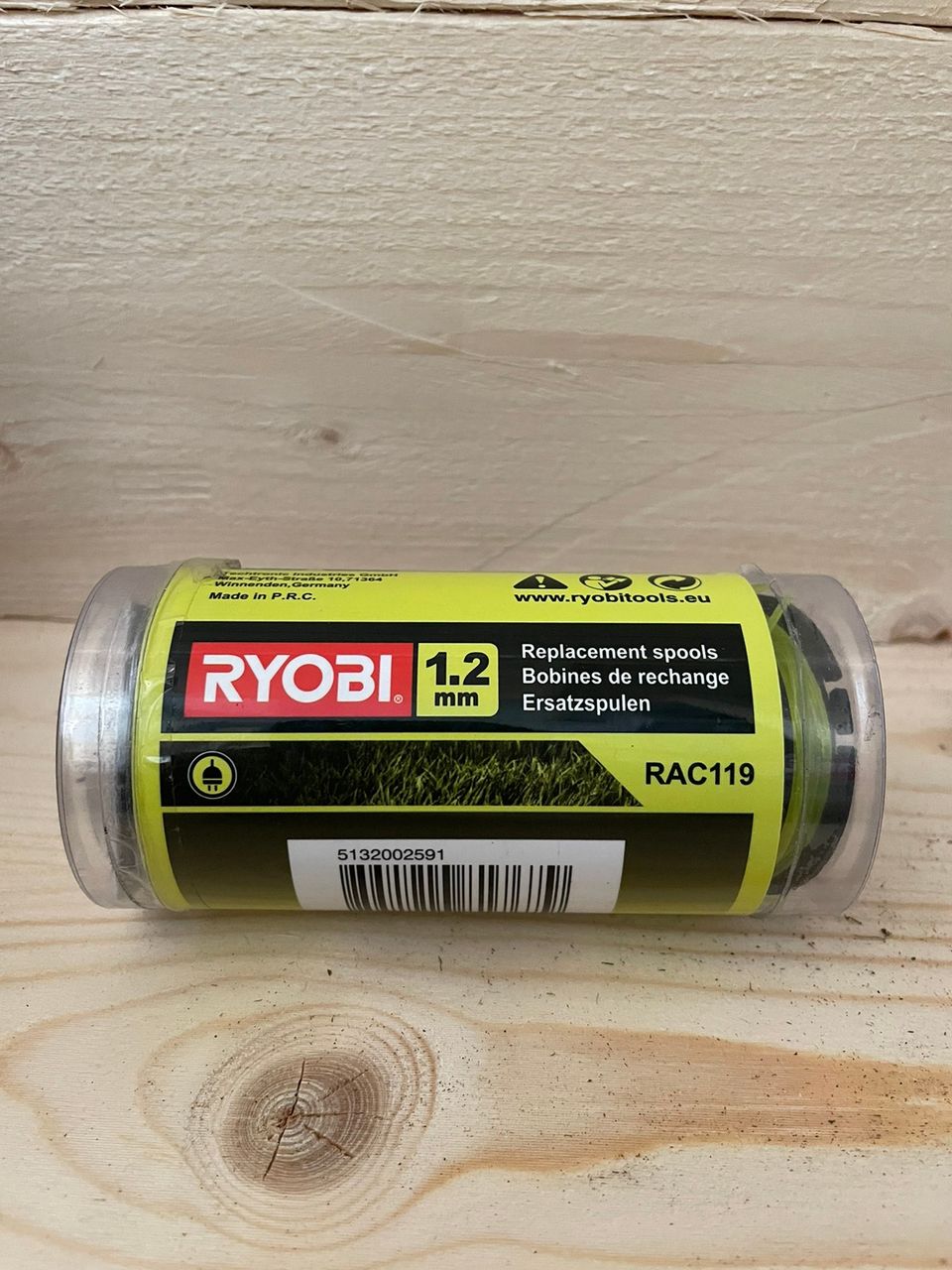 Ryobi RAC119 3kpl siimakela 1,2mm siimalla sähkökäyttöisille ruohotrimmereille