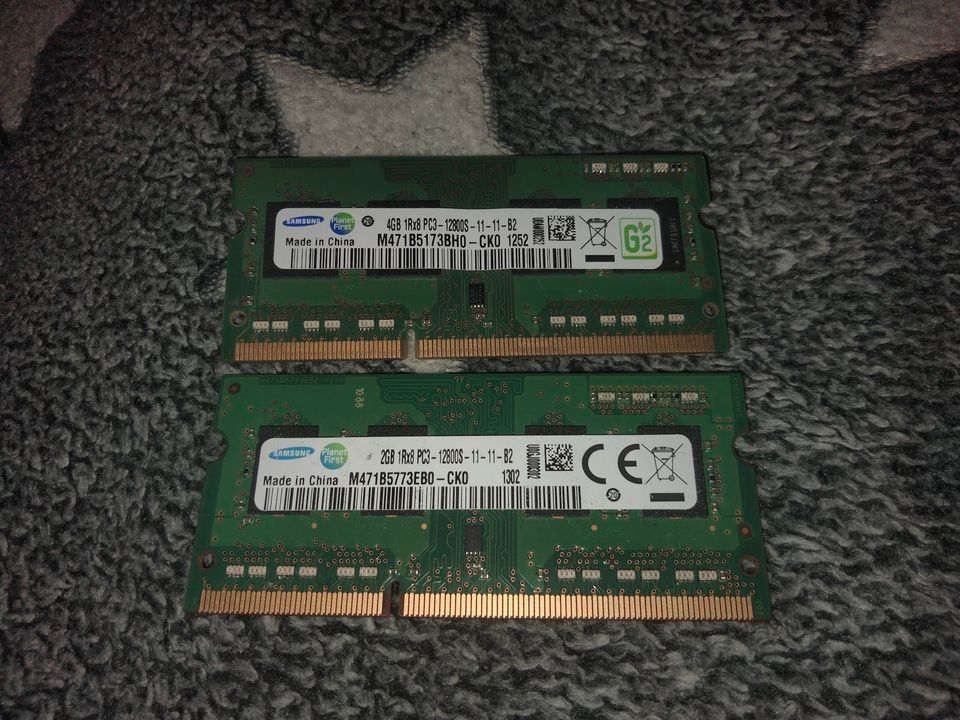 Muisti - DDR3 - 6GB - So-Dimm - 1600MHz