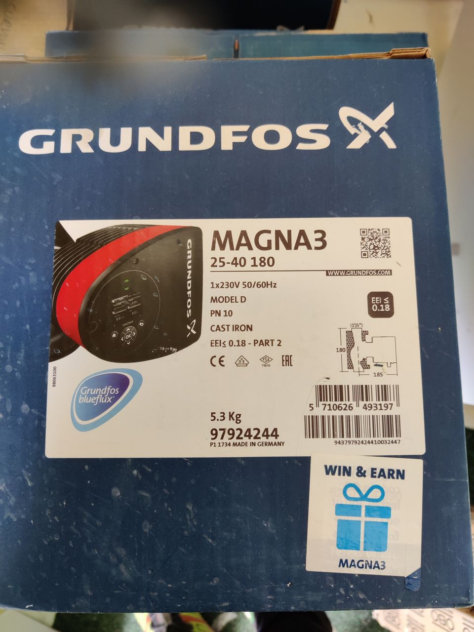 Grundfos magna3 25-40 180