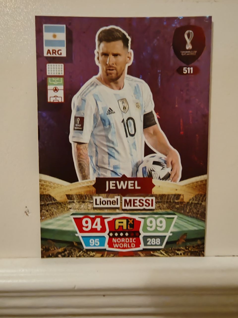 2022 XL FIFA World Cup Qatar Nordic Lionel Messi #511