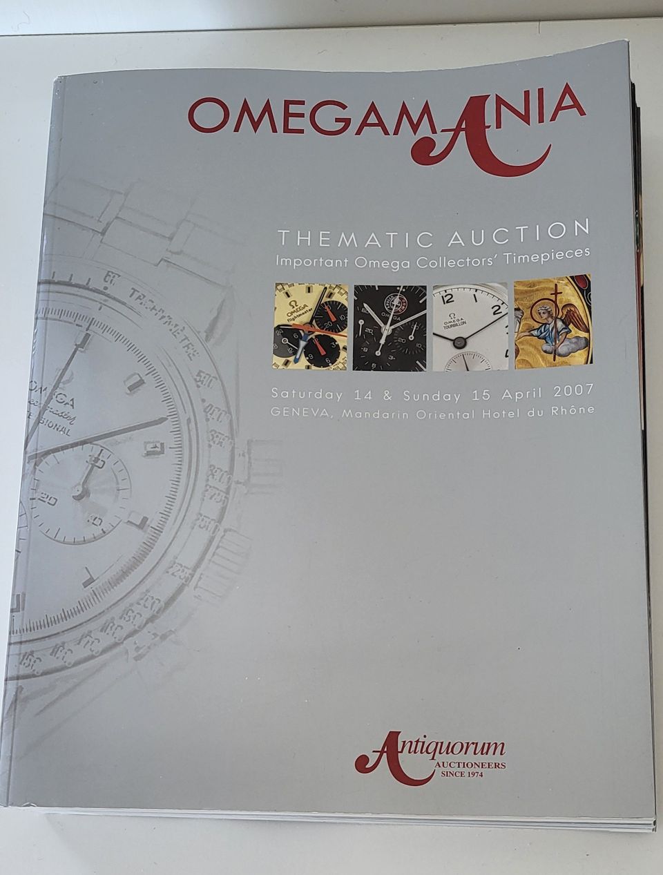 Omega mania – Thematic Auction ( 2007) - kello kirja