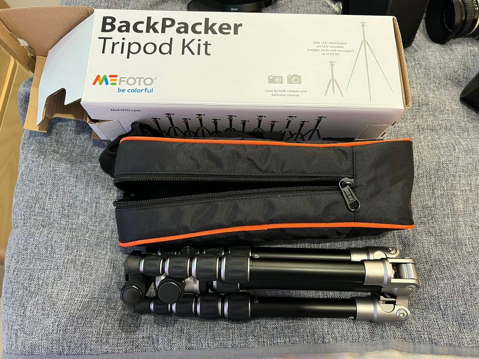 MeFoto BackPacker Tripod Kit Color Titanium