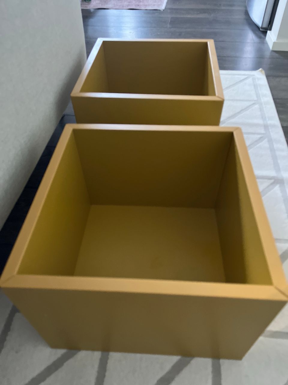 Ikea eket säilytyslaatikko 2 kpl sinapinkeltainen