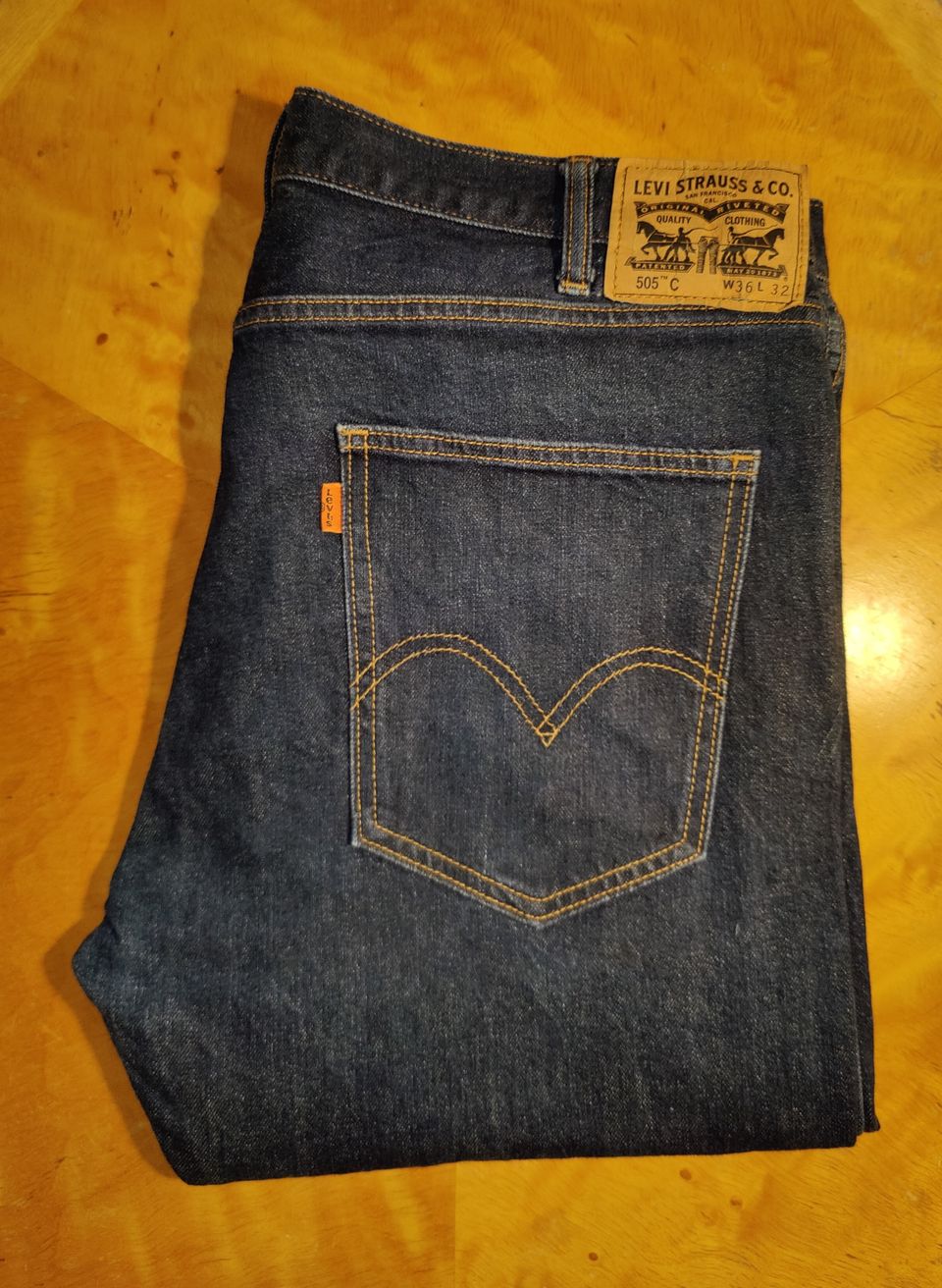 Levi's 505 C Vintage Jeans 36/32 Orange Tab Levikset Farkut Oranssi 36/32