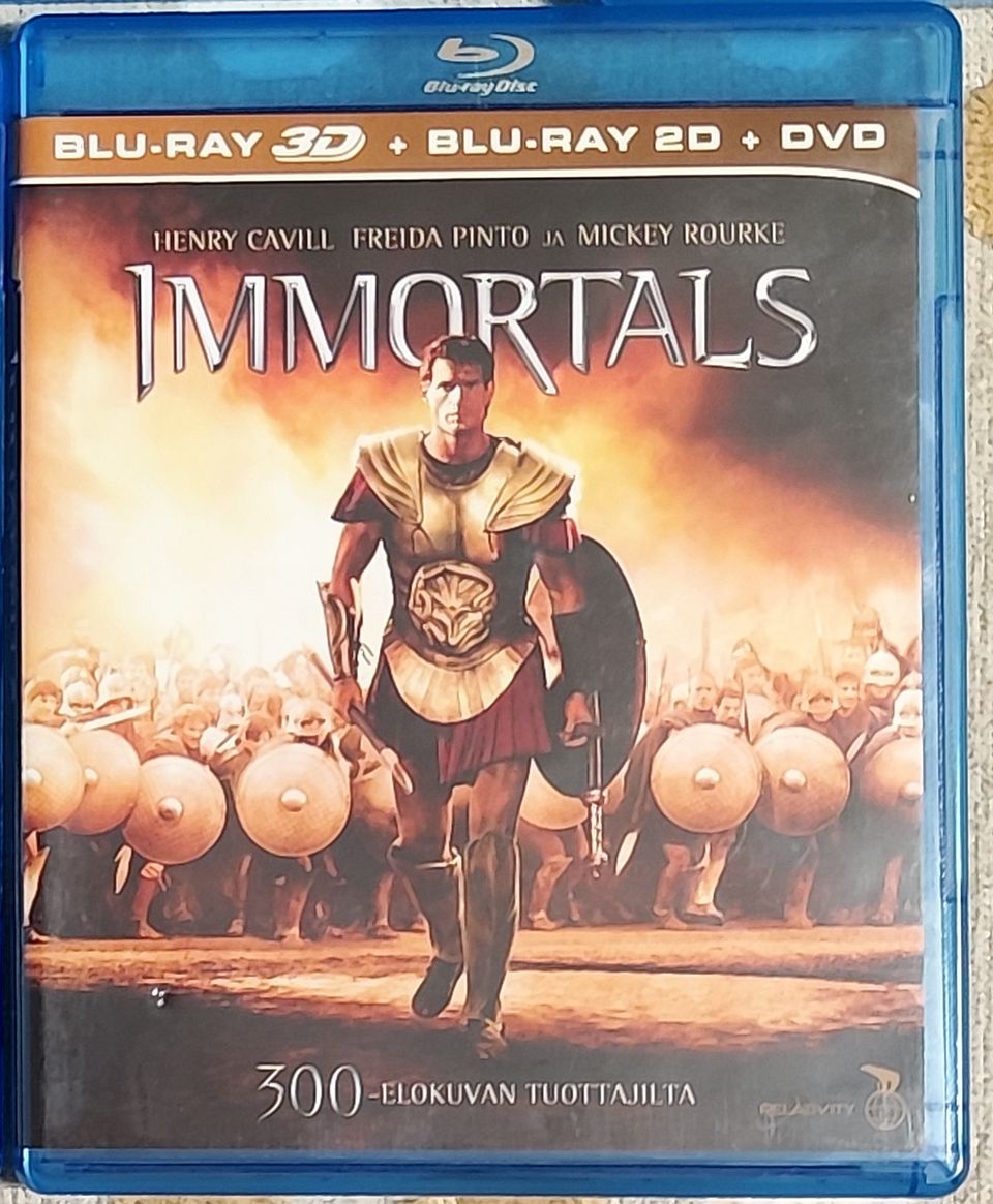 Blueray multiformat elokuva: Immortals (1BDR 2D/3D + 1DVD)