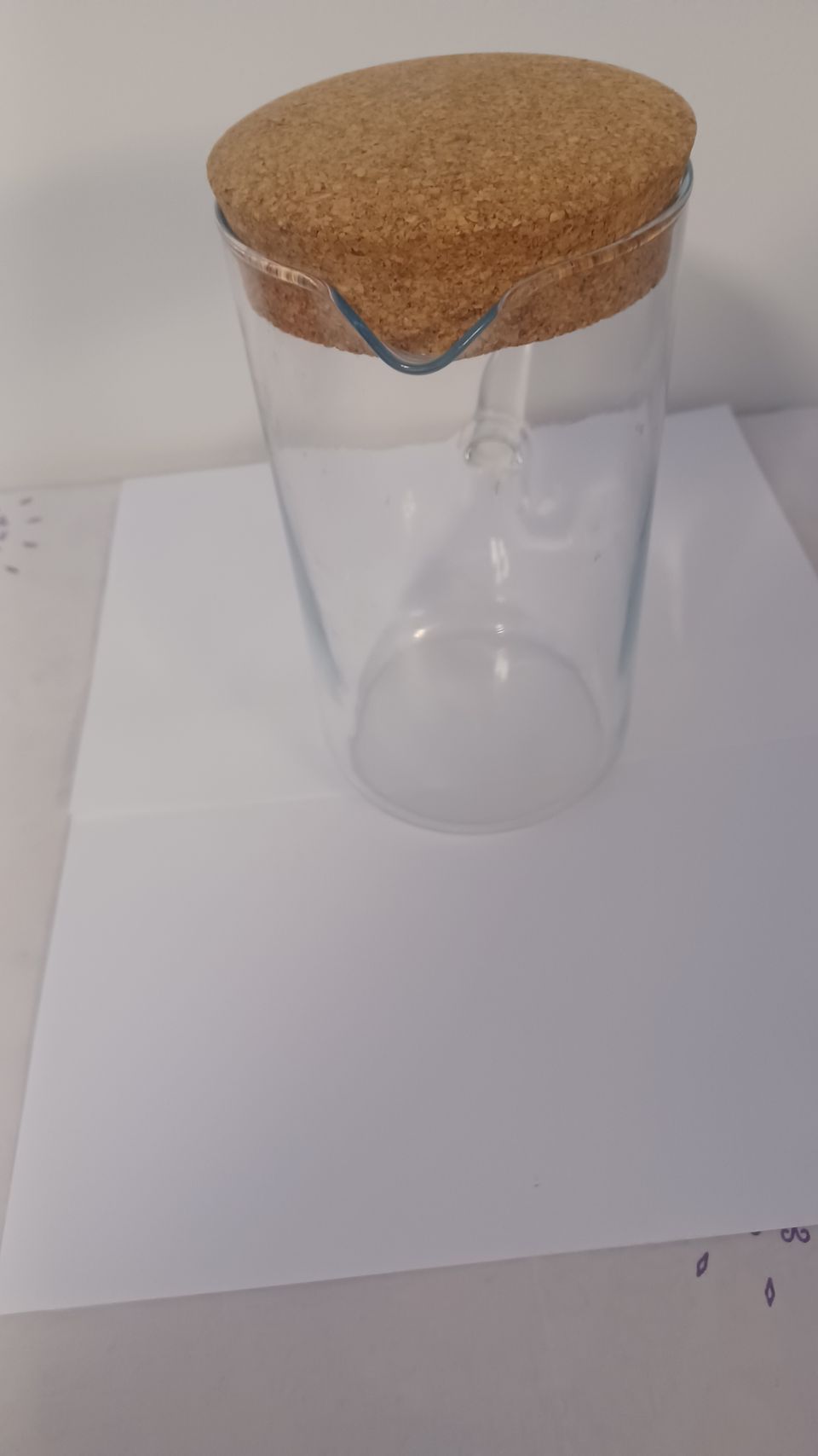 IKEA 365+ Glass Pitcher with Cork Lid