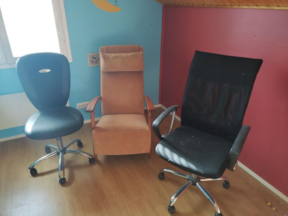 Myydään erilaisia nojatuoleja/2 tsto tuolia alk. 20e