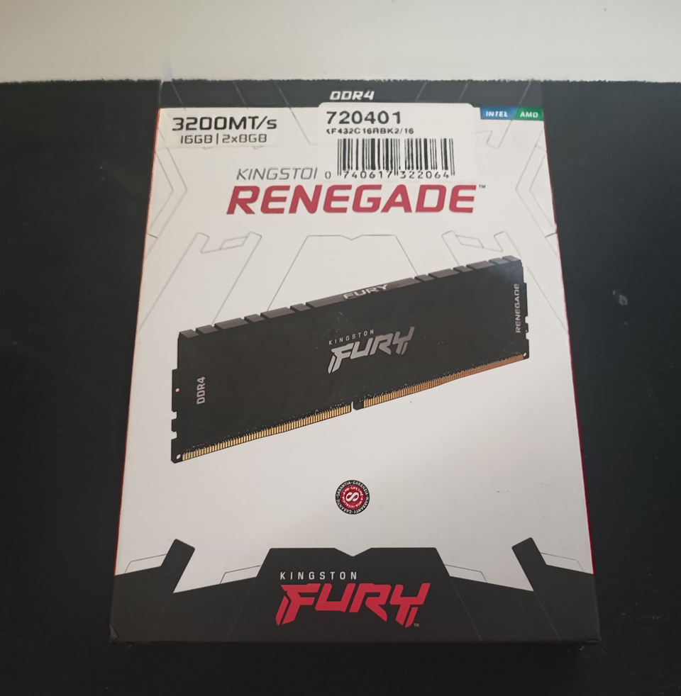 Fury 16gb ddr4 3200 (muistit)