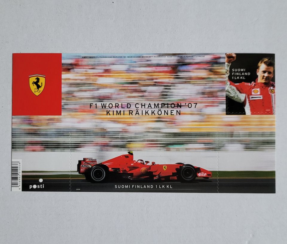 F1 World Champion '07 Kimi Räikkönen -pienoisarkki 2008