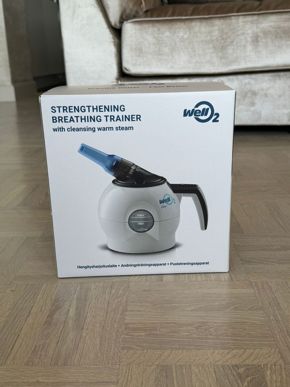 Käyttämätön strenghthening breathing trainer