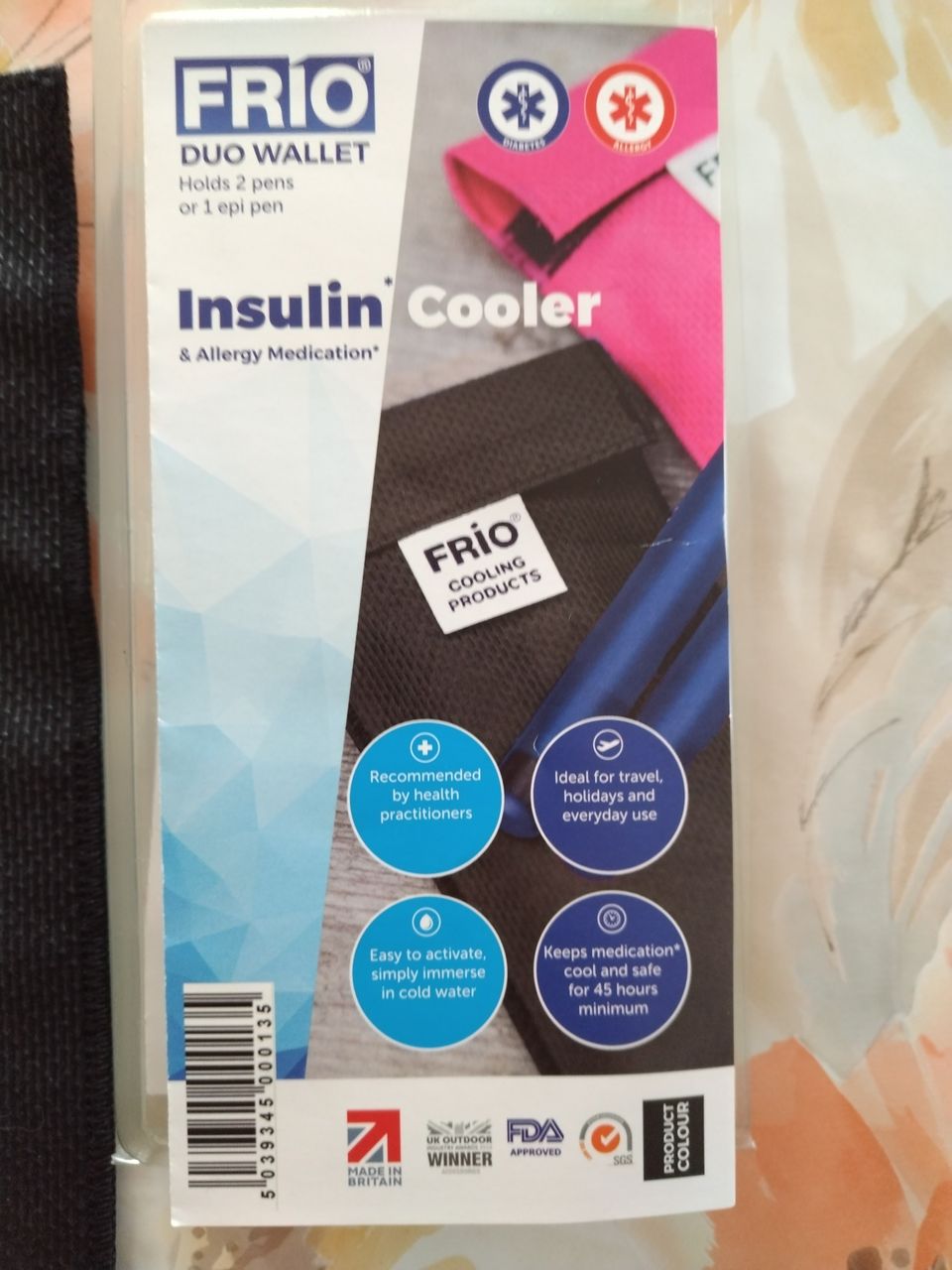 Insulin cooler duo wallet