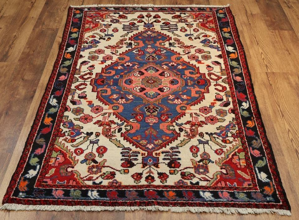 195x126 cm Käsinsolmittu Persialainen Hamadan matto