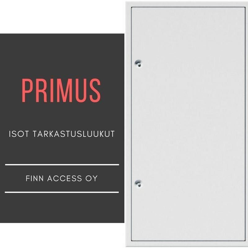 Iso tarkastusluukku PRIMUS, metallinen tarkastusluukku sisärakentamiseen