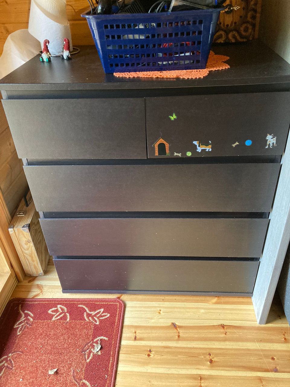 Ikea Malm lipasto, 5 laatikkoa