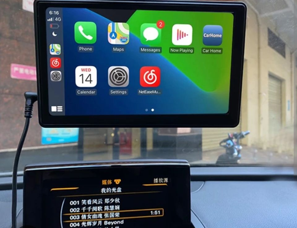 CarPlay & Android Auto tabletti autoon