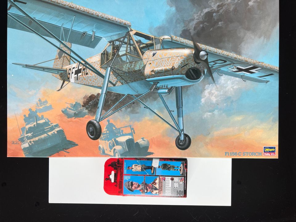 FI156 C STORCH HASEGAWA & ROMMEL 1942 ANDREA miniatures 1/32 (54 mm)