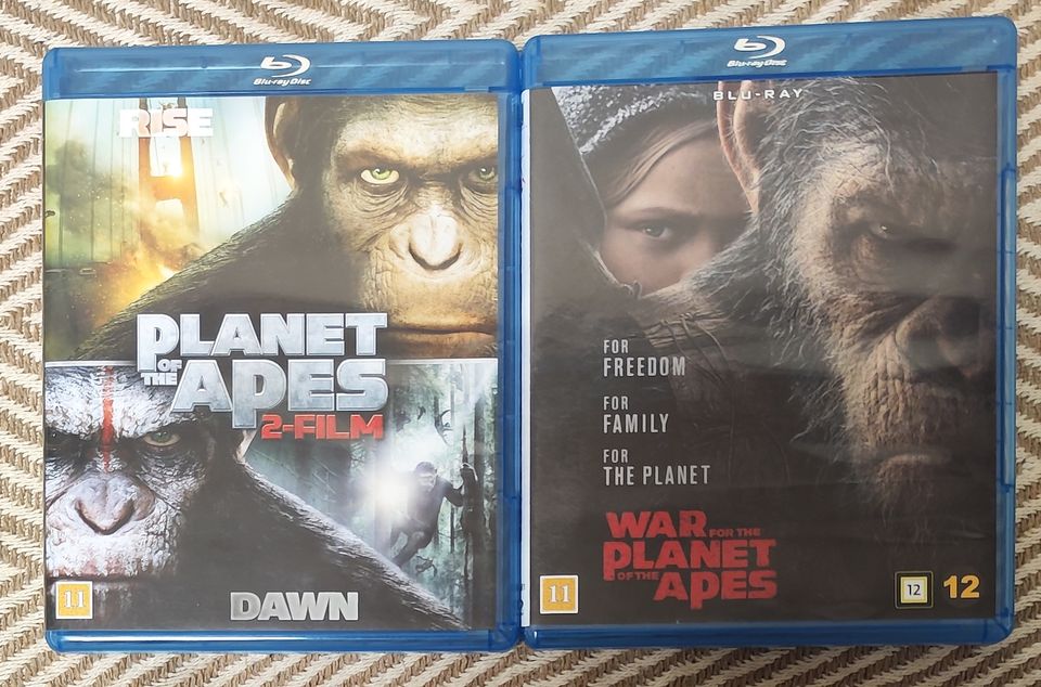 The Planet Of The Apes pack / 3kpl BDR elokuvia pakettina