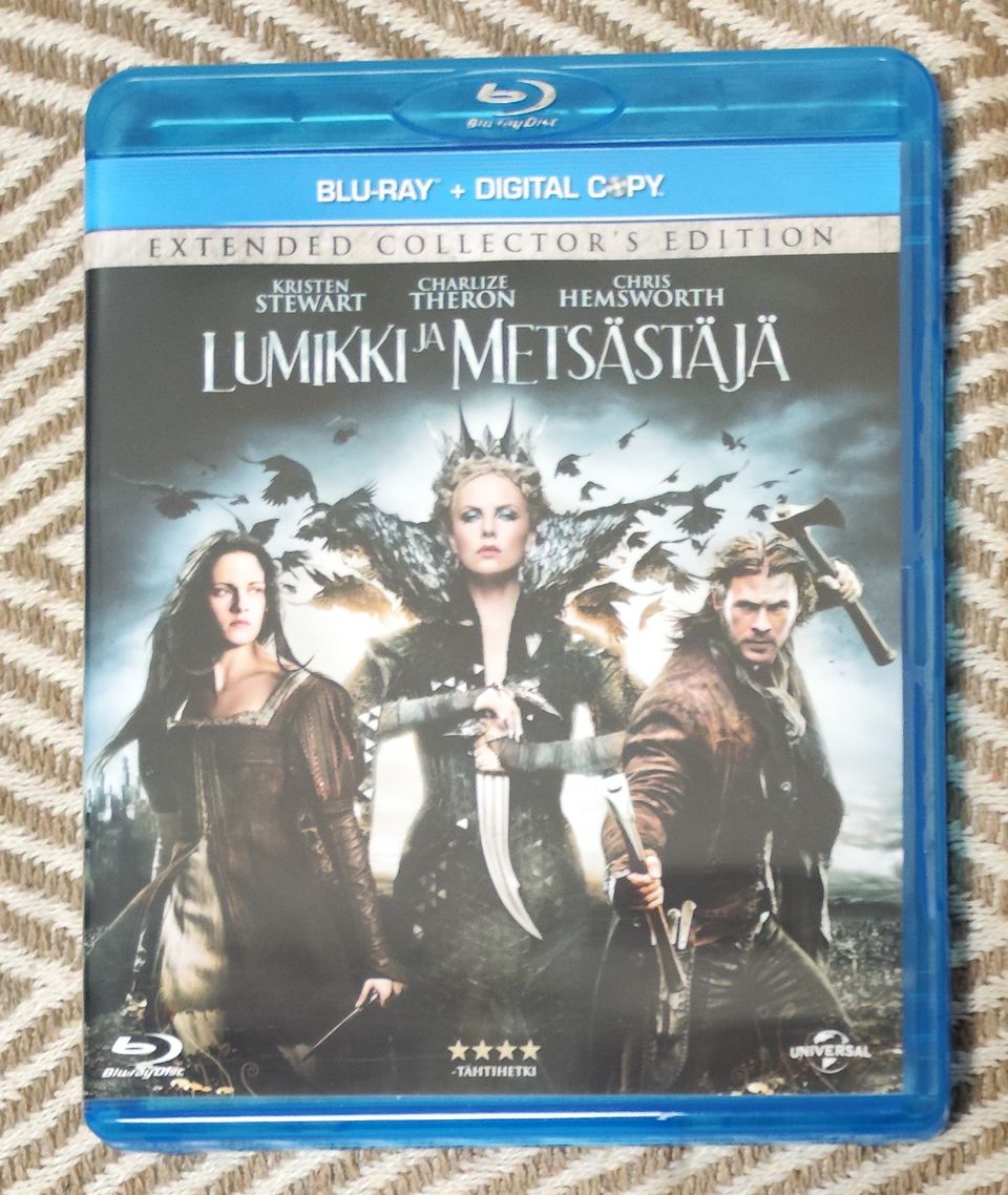 Blueray multiformat elokuva: Lumikki Ja Metsästäjä (BDR+DVD+DC)