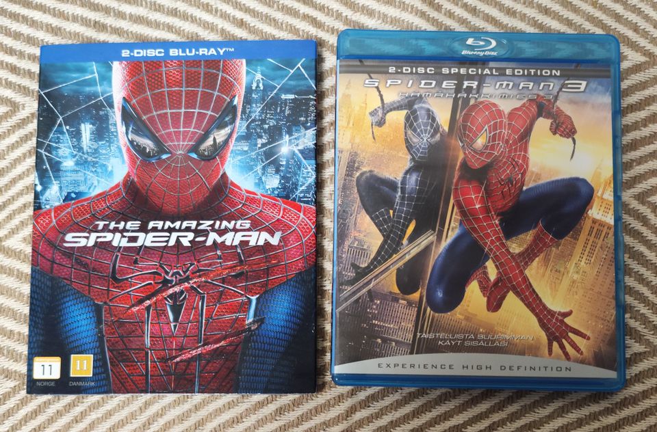 Spiderman pack / 2kpl BDR elokuvia pakettina