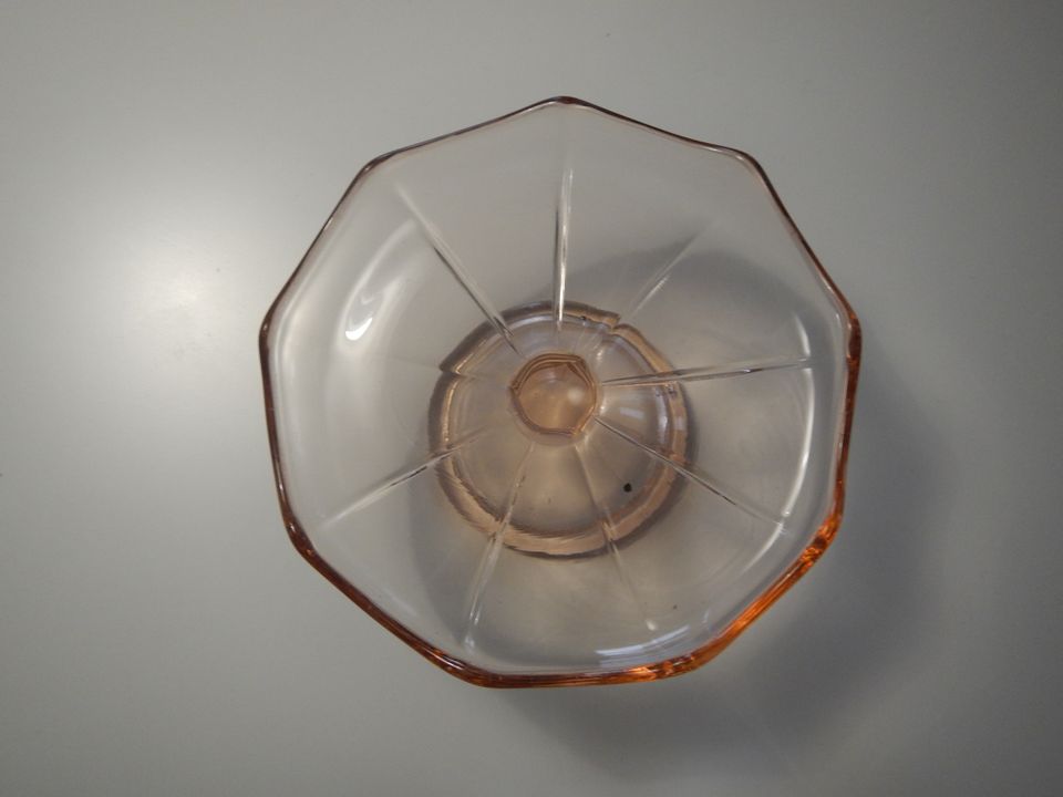 Karhulan lasi jalallinen punertava lautanen halk 14 cm