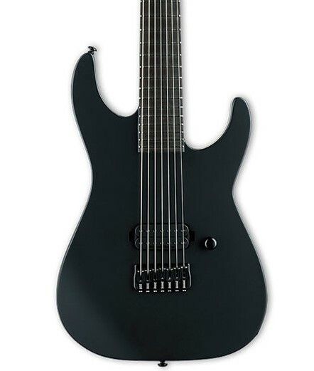 ESP LTD M-7HT Baritone Black Metal Black Satin 7-kielinen sähkökitara | UUSI