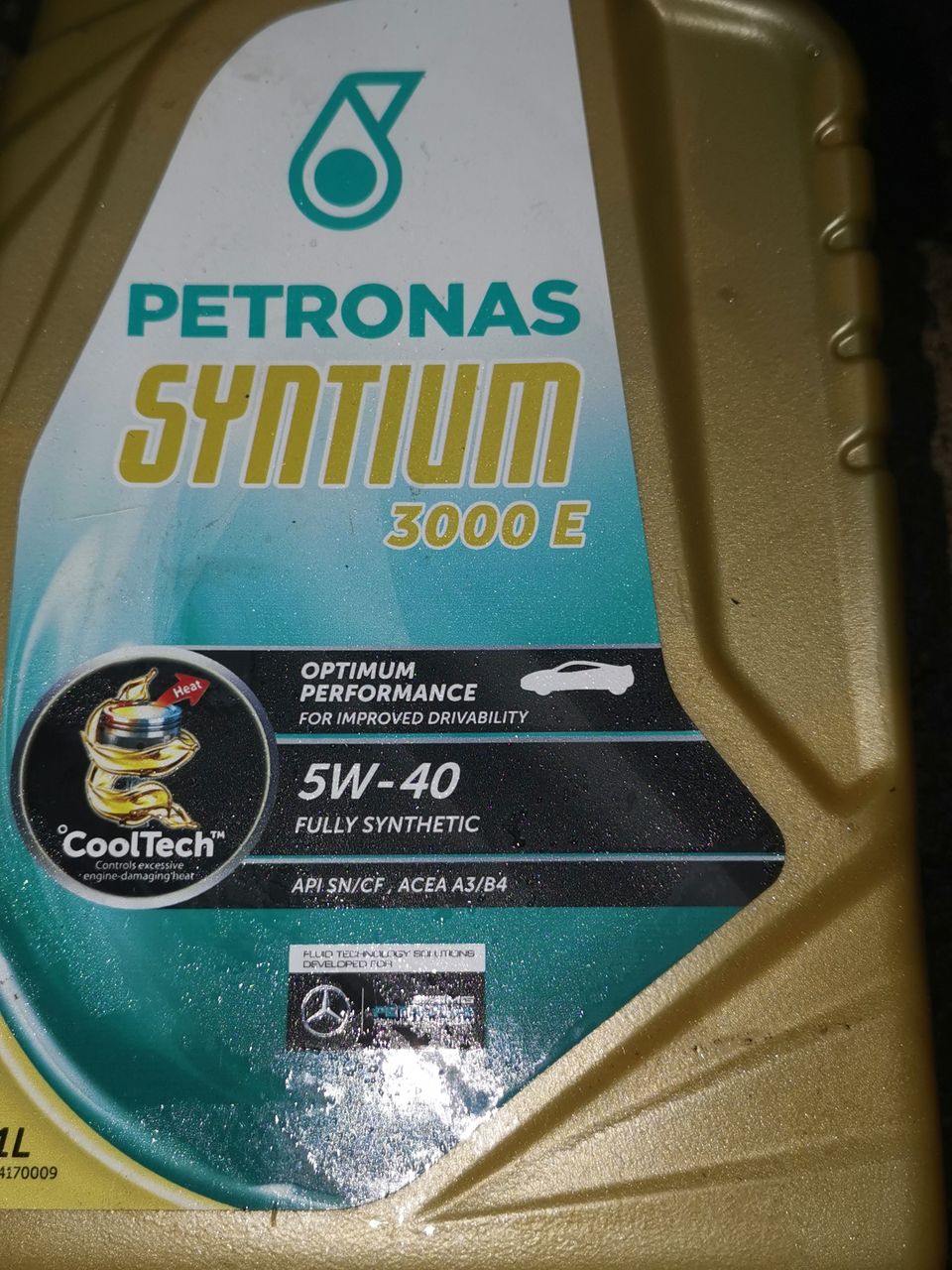 4kpl Petronas 5w40 öljyt 1litran kannut