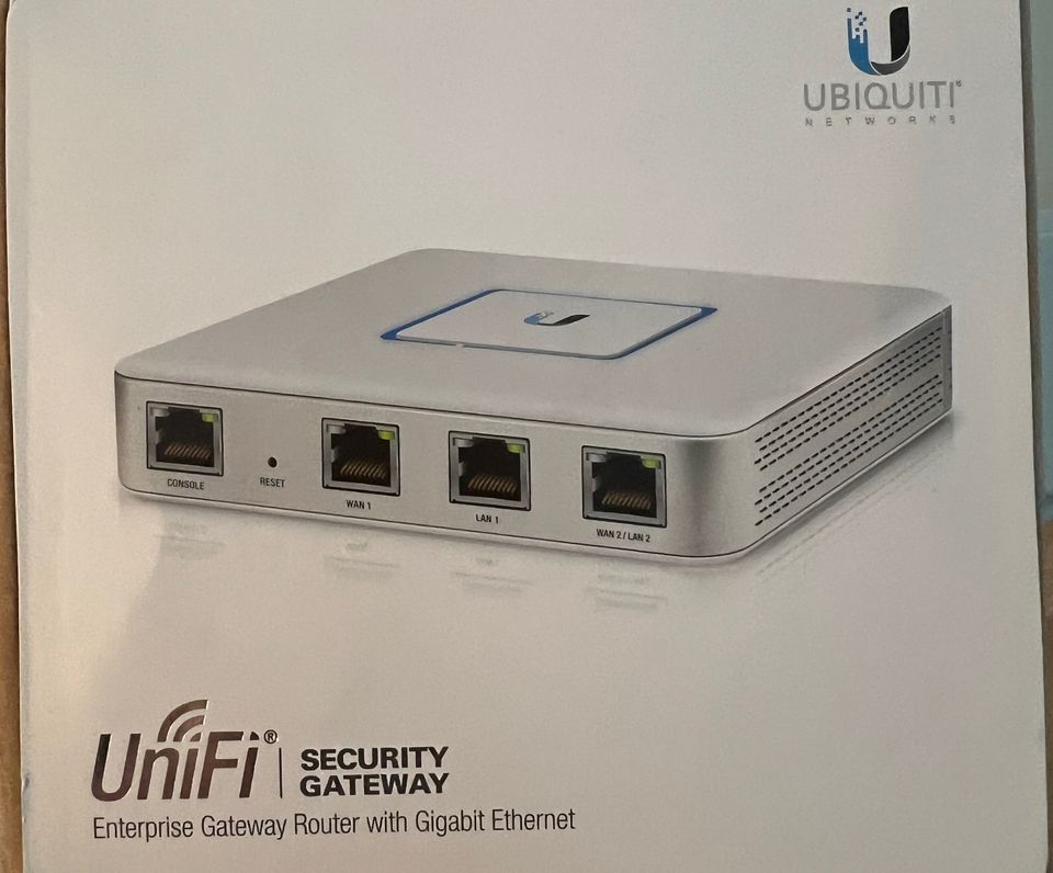 Ubiquiti UniFi Security Gateway -reititin, valkoinen