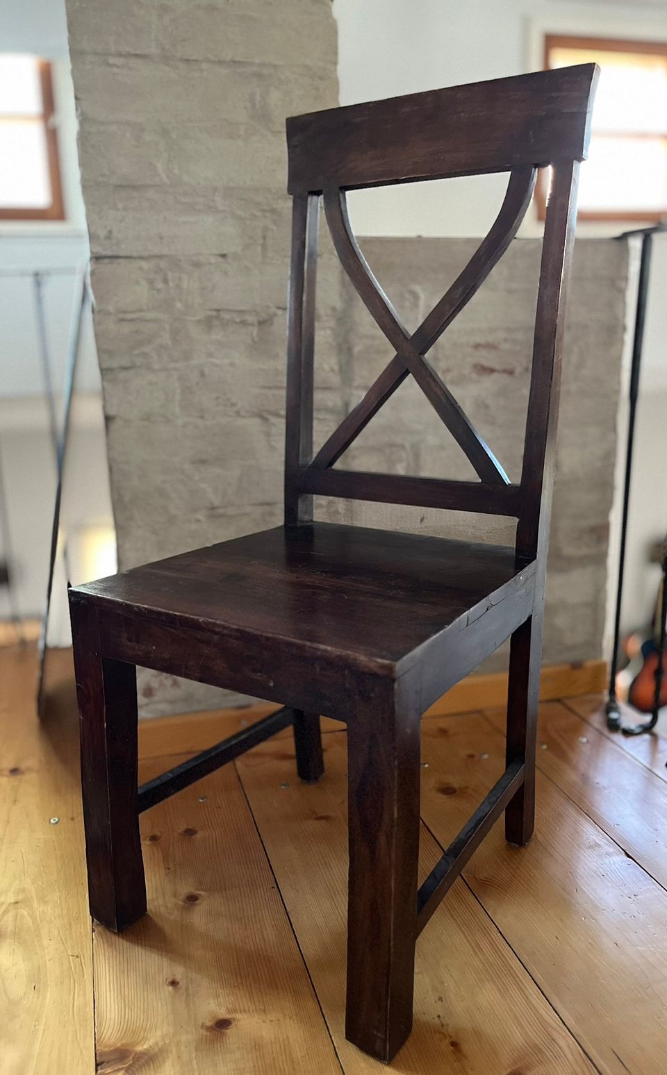 2 x puinen tuoli