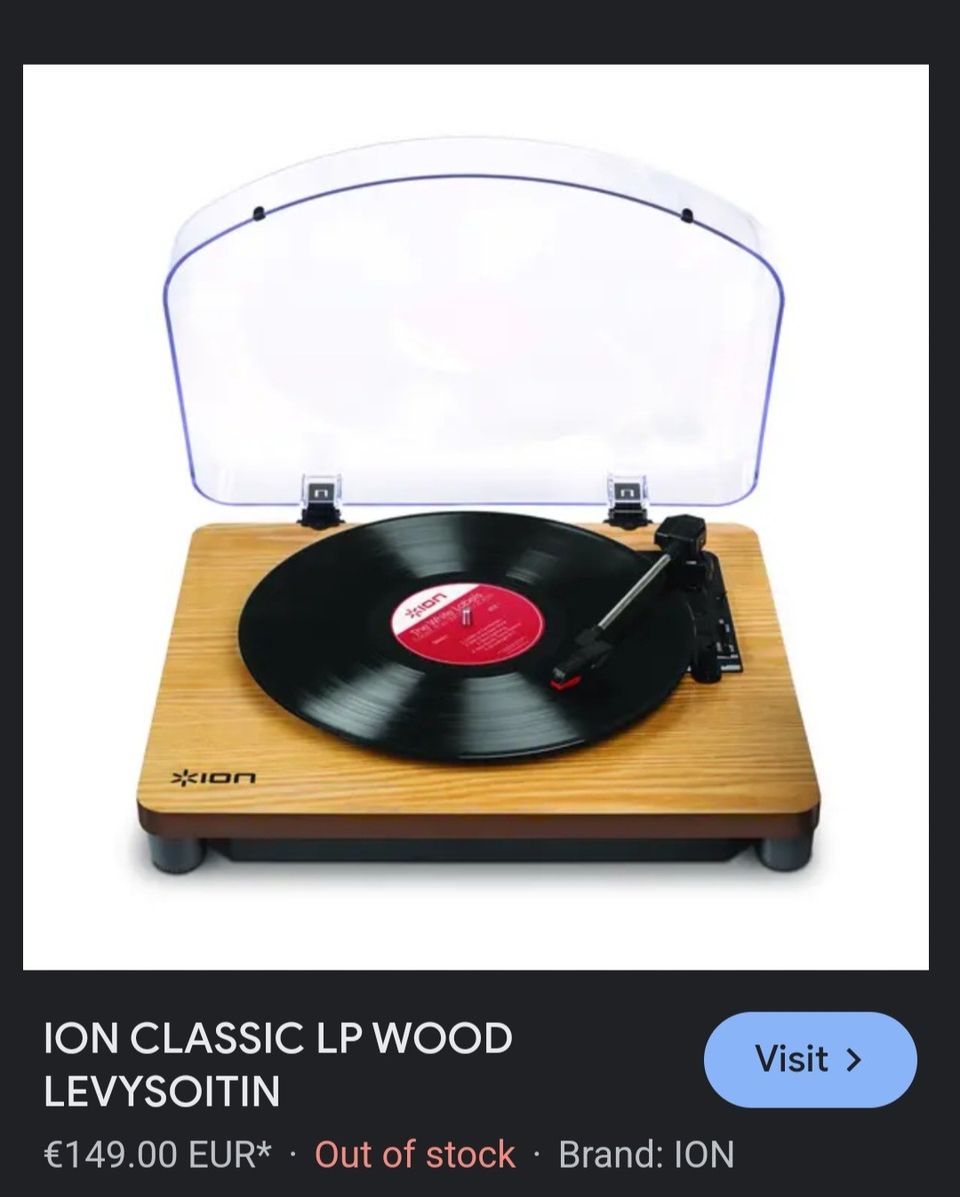 ION Classic LP Wood levysoitin