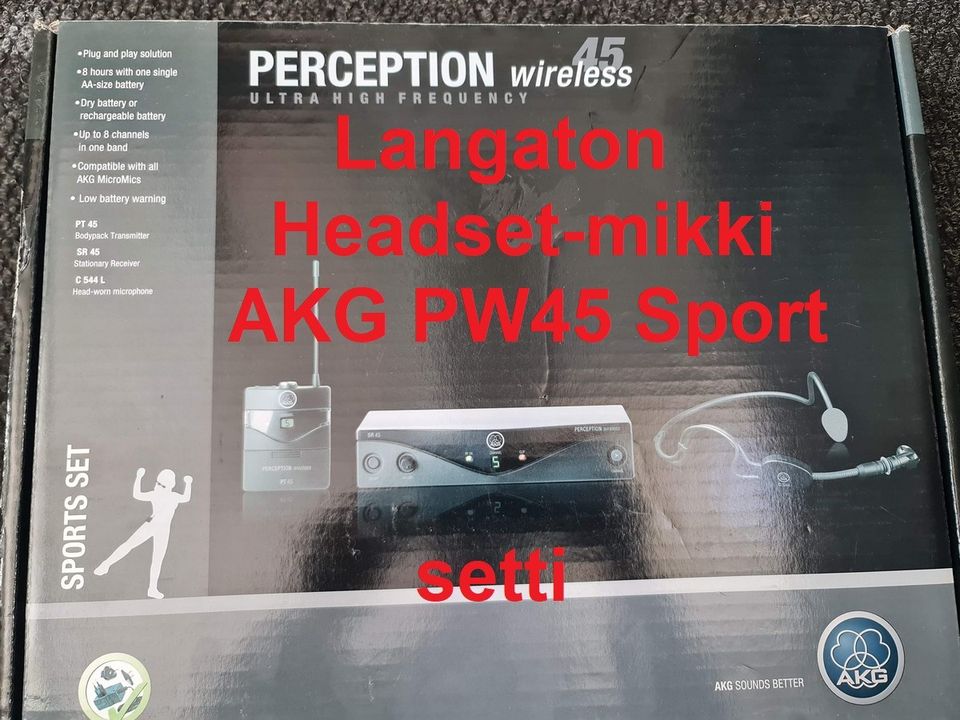 Langaton Headset-mikki AKG PW45 Sport Set ISM