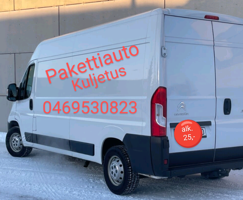 Pakettiauto kuljetus