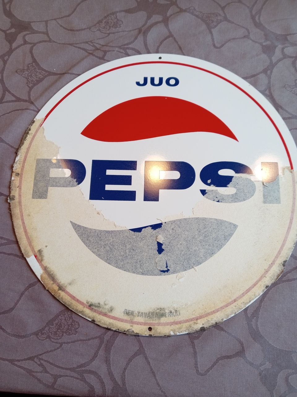 Pepsi Mainoskyltti vanha