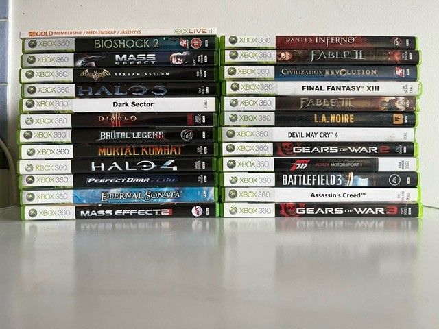 Xbox 360 pelejä