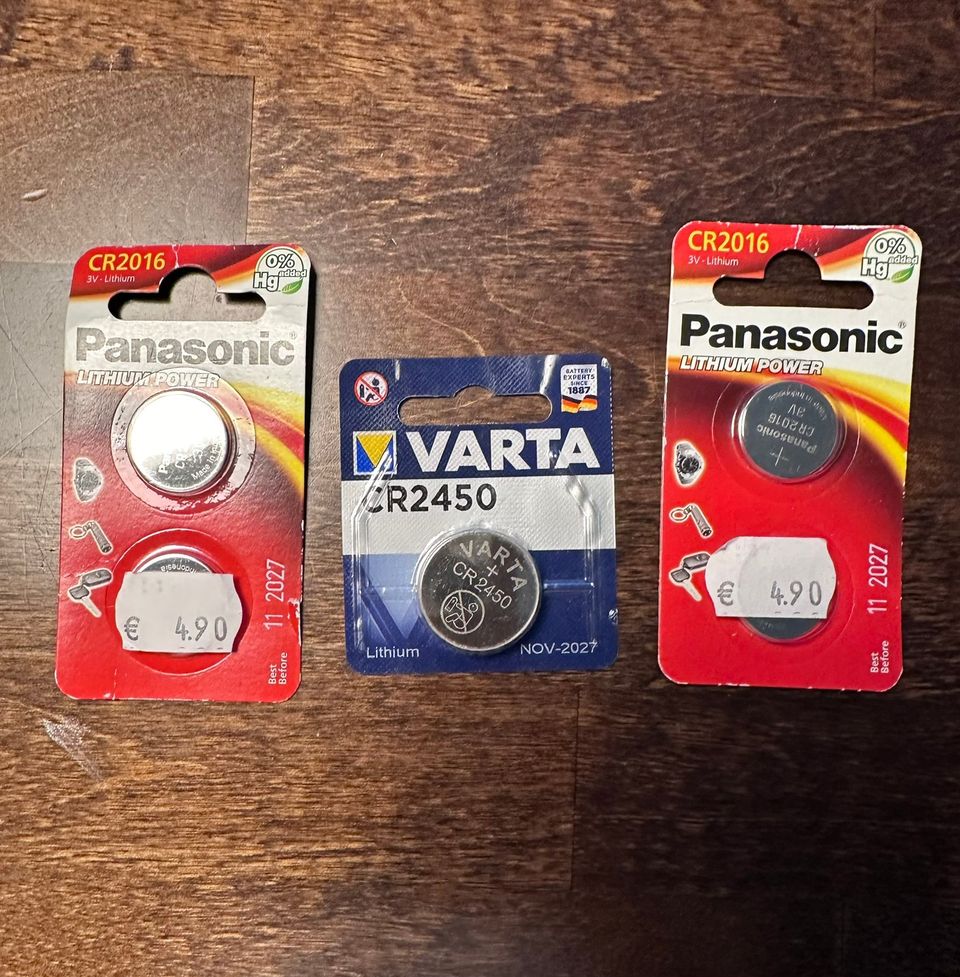 Varta / Panasonic nappiparistoja