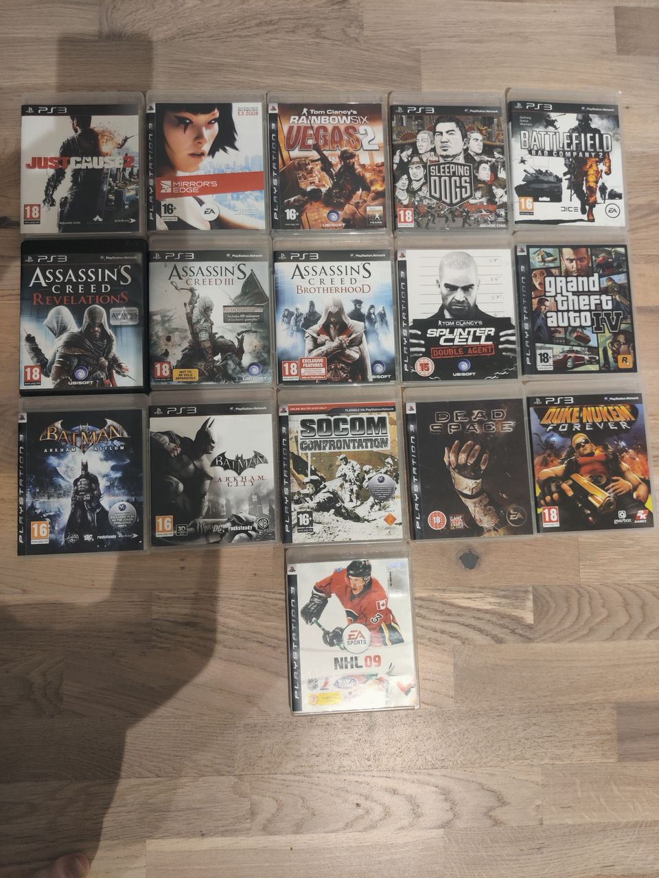 PlayStation 3 Pelejä, 5€/kpl