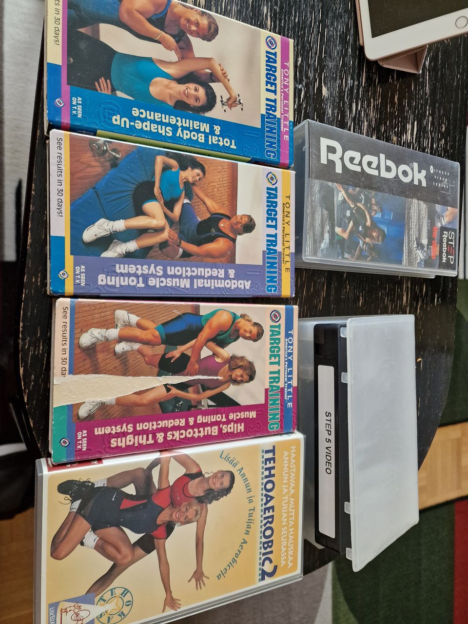 VHS 6kpl kuntoilu kasetteja koko kroppa kuntoon
