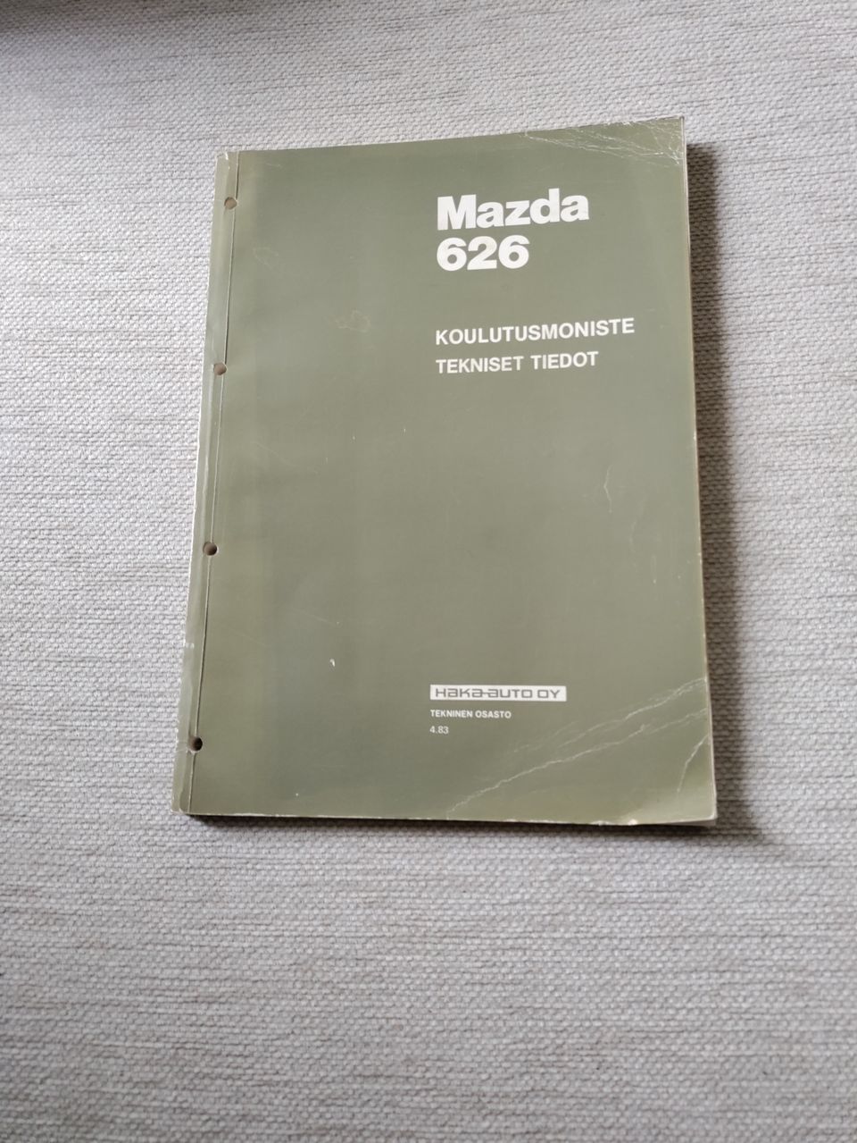 Mazda 626 vm-84 suomenkielinen korjaamokäsikirja