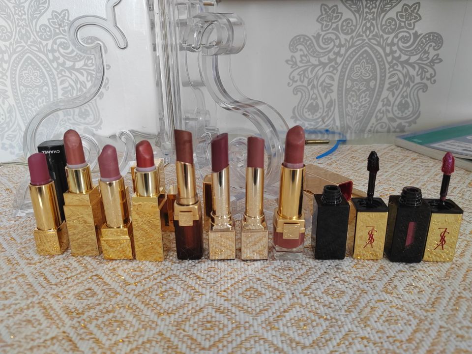 Dior, Lancome, ysl, clarins punia