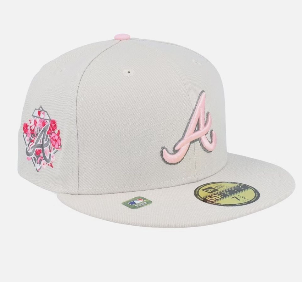 Atlanta Braves 59FIFTY Mothers Day 23 Beige/Pink Fitted