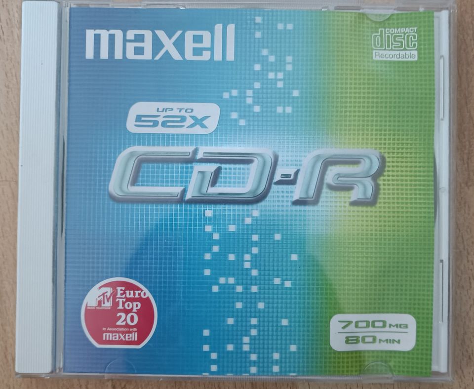 Pakkaus 5x Maxell CD-R tyhjä levy 700Mb 80 minuutin pakkaus 5 CD-R80