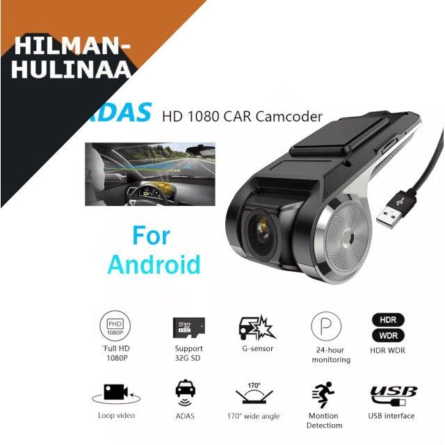 Uusi Dash Cam Auto Video USB-autokamera