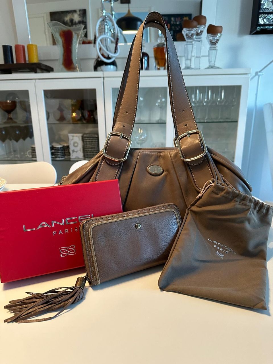 Lancel laukku ja lompakko