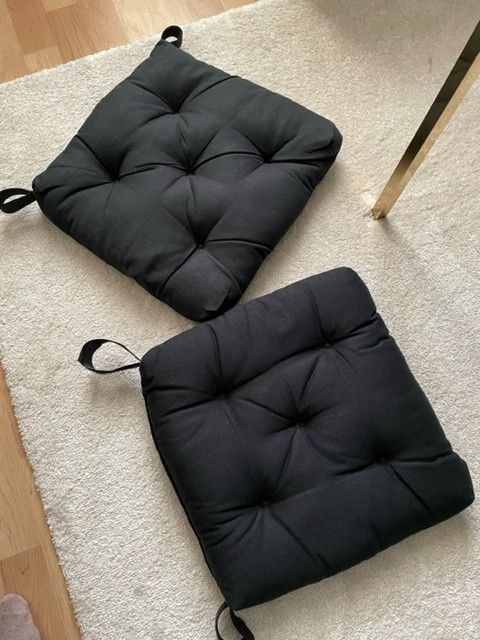 Ikea Malinda istuintyynyt musta 2kpl