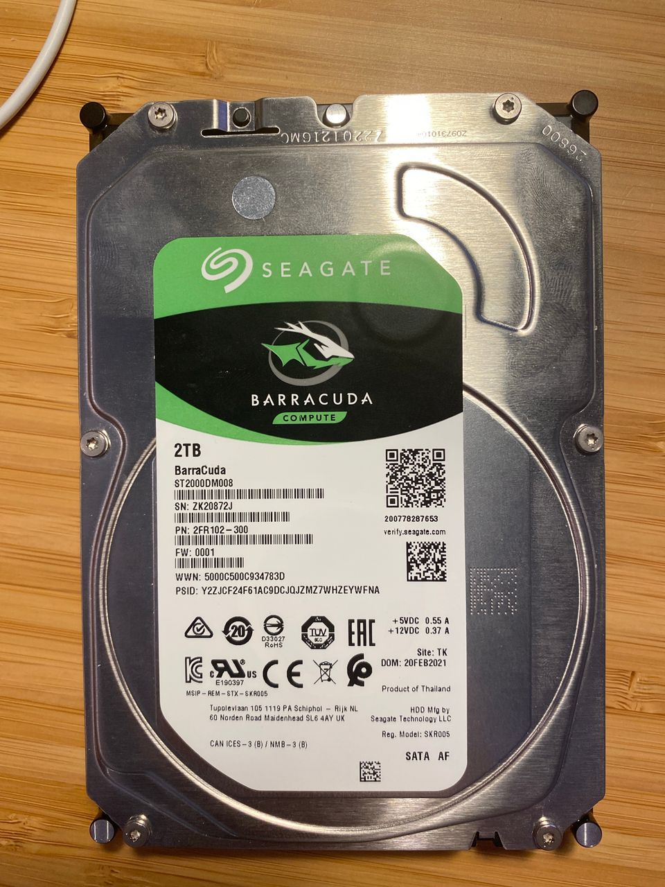 Seagate barracuda 2tb HDD Kiintolevy 3.5"