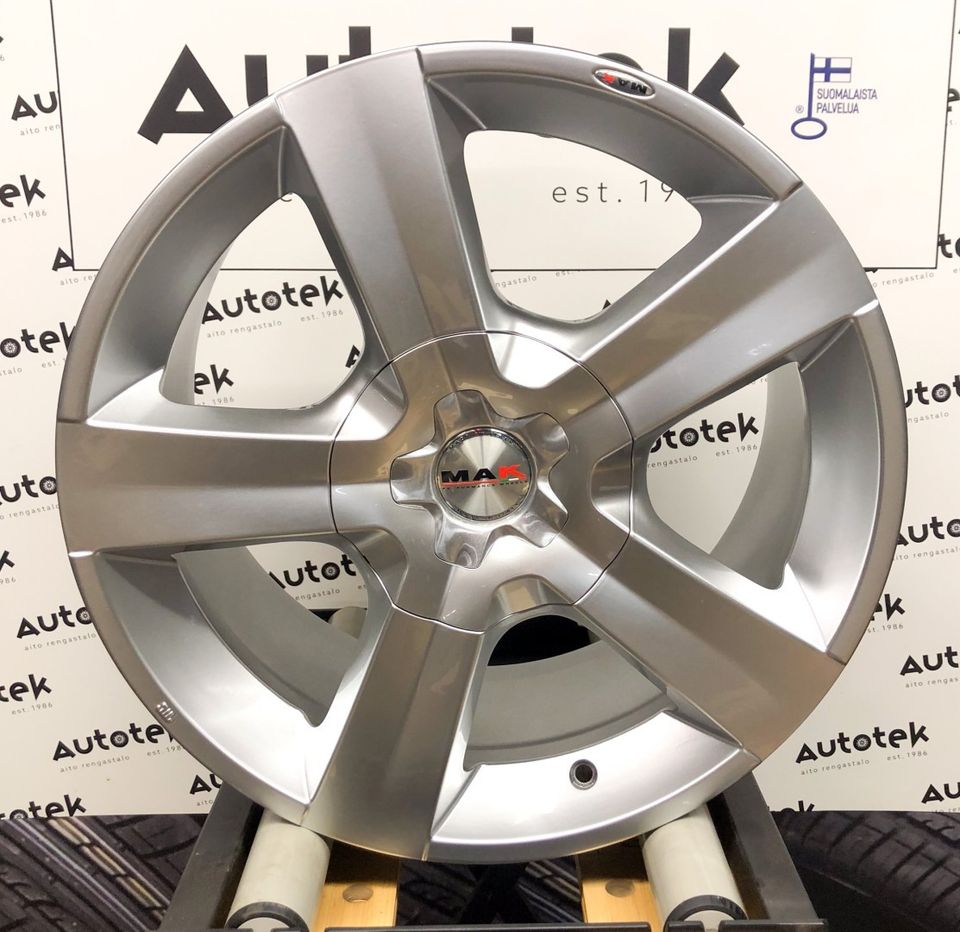 MAK X-Force 9×18 5×135 ET15 cb87.1 Hyper Silver