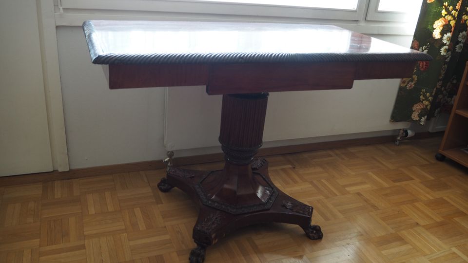 CHIPPENDALE pöytä, 106 x 58 x 73 cm, vanha