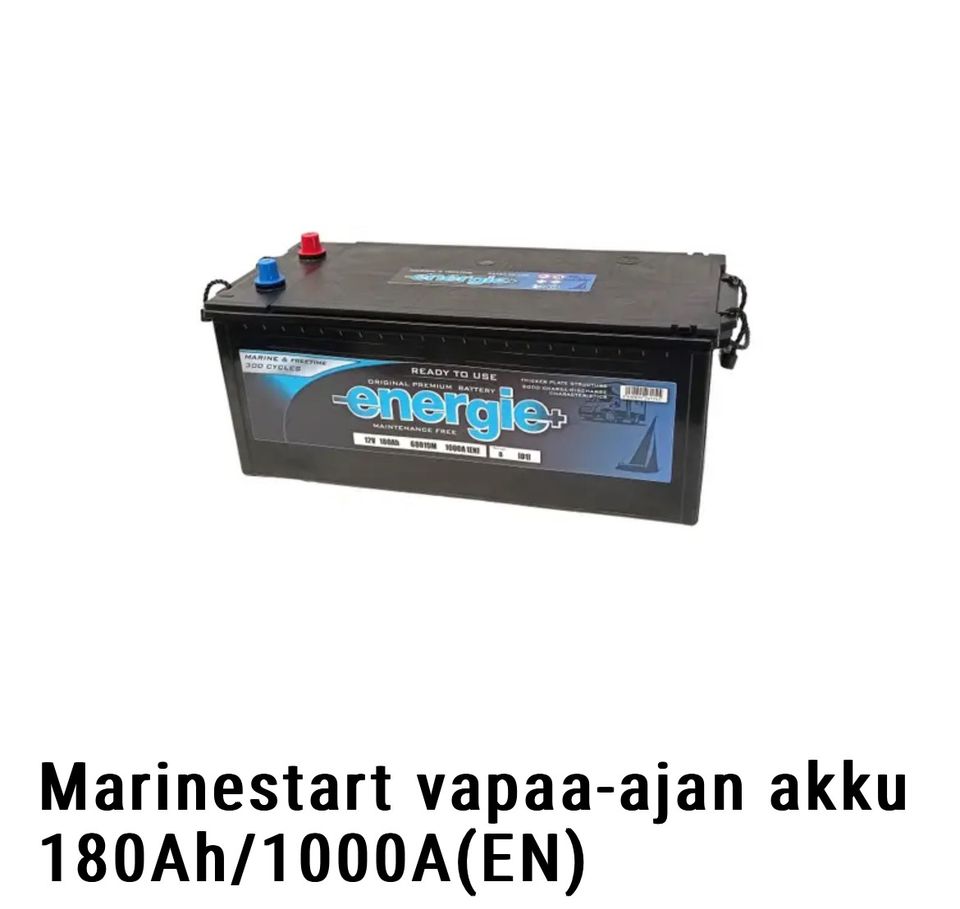 Akku 180Ah/1000A -varattu-