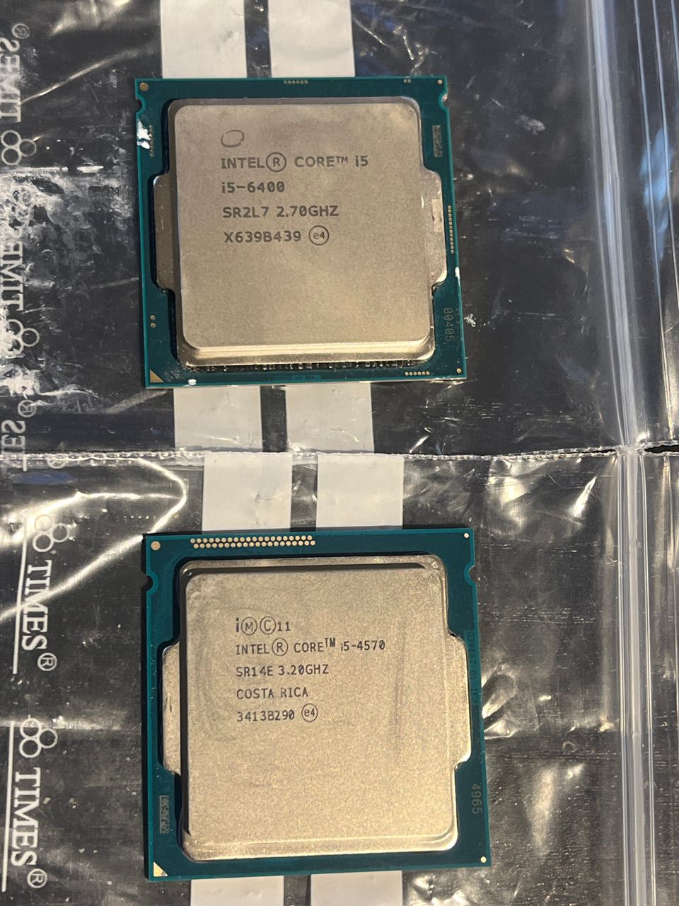 Intel I5-6400 ja I5-4570 Prosessorit
